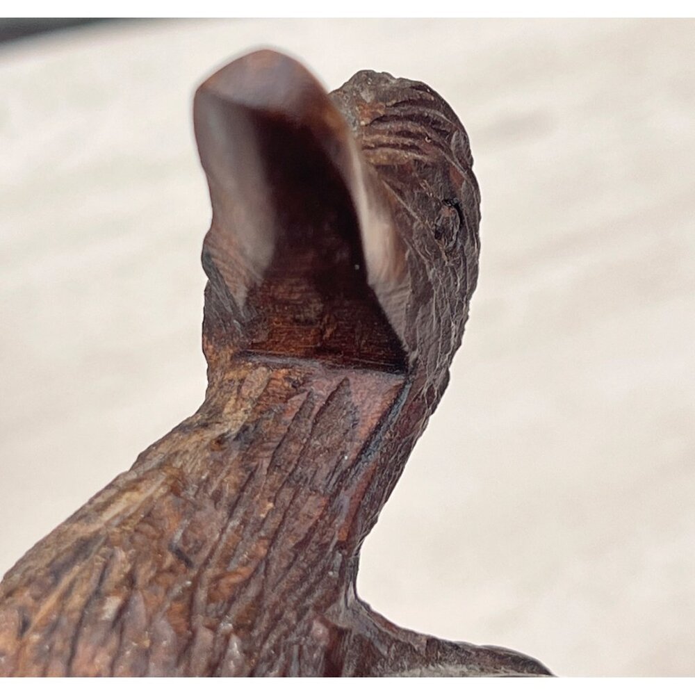 Wooden Duck Decoy Sculpture Hand Carved Rustic Nautical Decor Vintage Hardwood - Picture 9 of 9